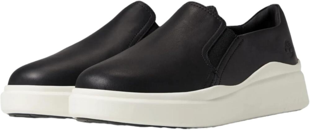Timberland Nite Flex Slip-On Black Full Grain Leather Women size 9.5 US